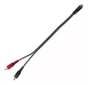 SAYPRO SA-1F2M Cable Audio Dos RCA Plug a Un RCA Jack ( Y RCA )
