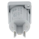 NEUTRIK NAC3MPXXB CONECTOR POWERCON CORRIENTE 20A 250V CHASIS BLANCO