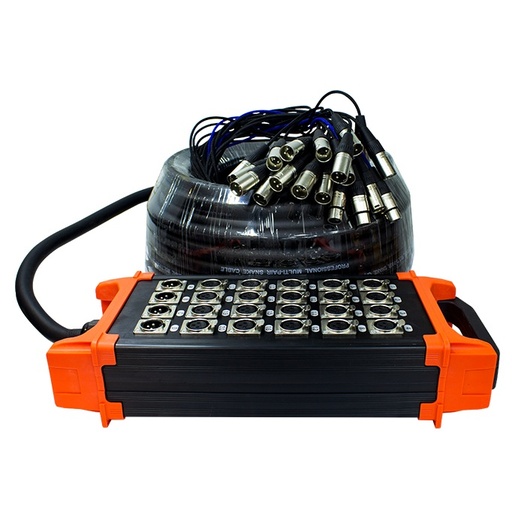 [SA-SNAKE204] SAYPRO SA-SNAKE204 Cable Snake 20 XLR Hembras mas 4 XLR Machos 30MTS