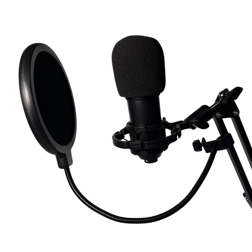 [MB800] CHINO BM800 Micrófono Estudio Grabación De Condensador Con Paral Tipo Radio y Antipop