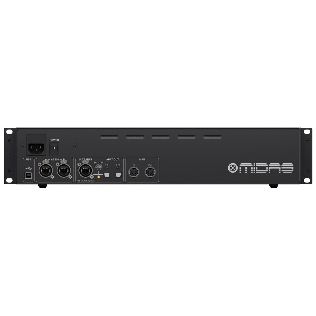 MIDAS Stage Box PARA M32R de 16-pre de micrófono y 8 salidas, interfaces a ULTRANET y ADAT