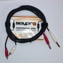 SAYPRO SA-C52-10FT Cable De Audio Doble Plug RCA a Doble Plug Mono Grande 3mt