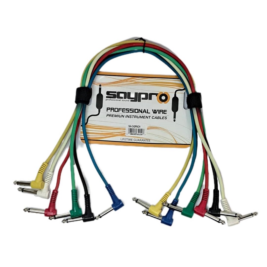 SAYPRO Cable De Audio Plug a Plug Para Pacheo Juego de 6 0.5mt