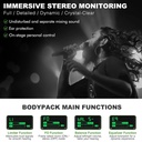 Phenyx Pro PTM-10 in-er Belt-Pack Monitor personal de Oído