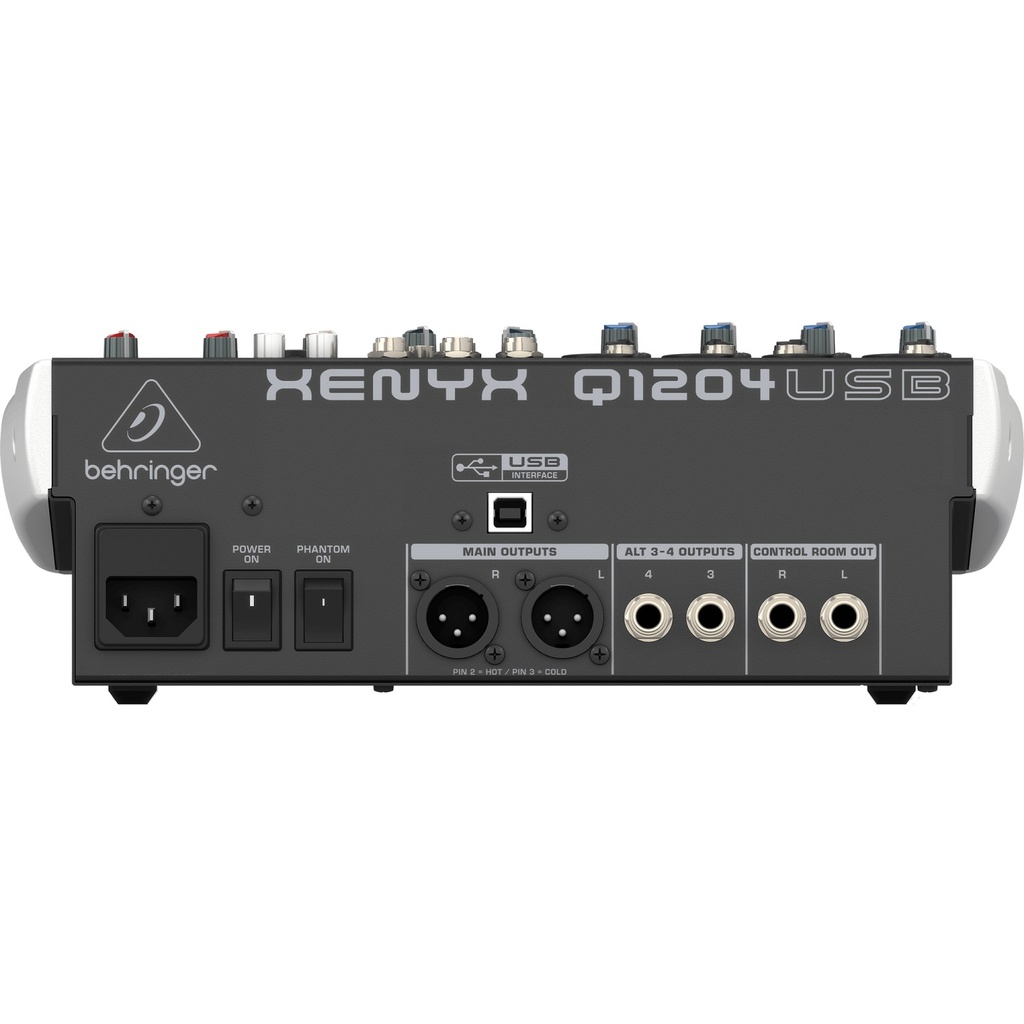 BEHRINGER Q1204USB CONSOLA 12 ENTRADAS Y 2 BUSES, CON EFECTOS, USB, INTERFAZ