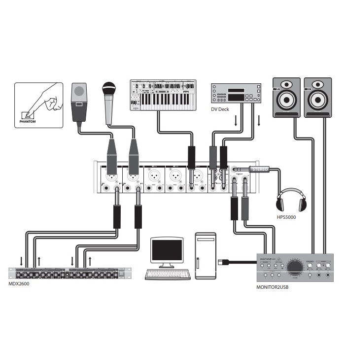 BEHRINGER XENYX 1003B CONSOLA 10 Entradas