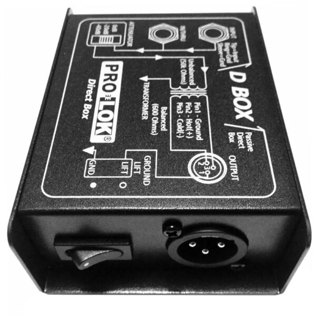 PRO-LOK D BOX DIRECT BOX CAJA DIRECTA PASIVA