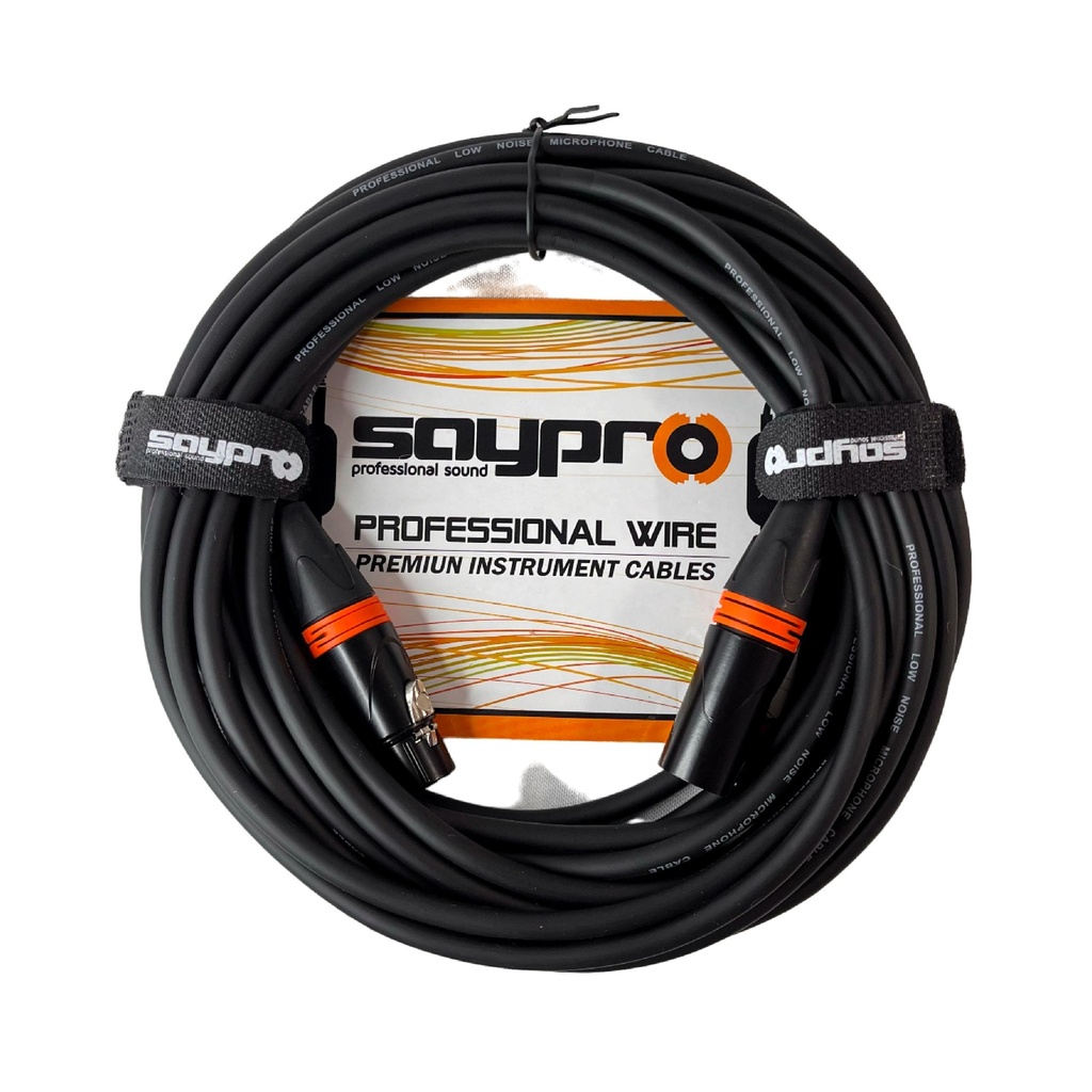SAYPRO SA-C25-50FT Cable de Audio, Microfono o Corneta Amplificada  XLR 15MTS