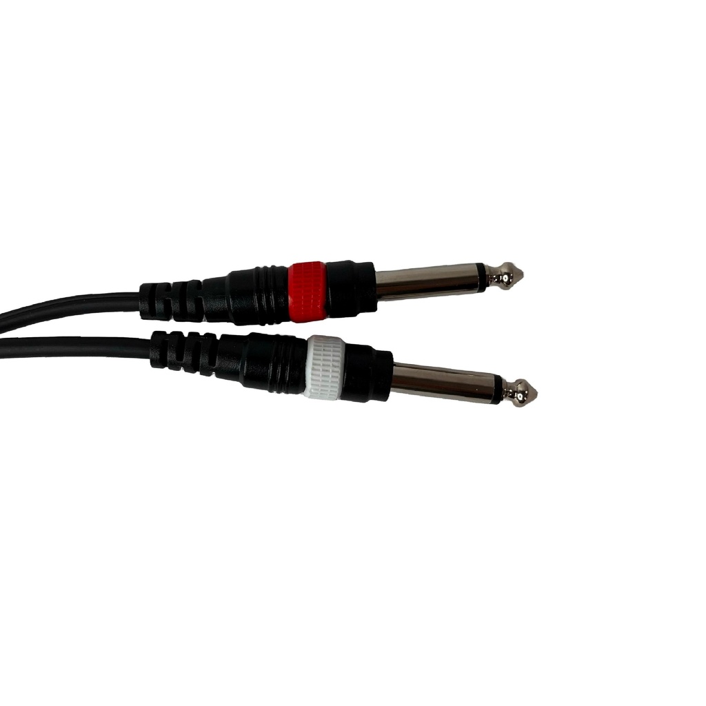 SAYPRO Cable De Audio Plug Estéreo Mini a Doble Plug Mono Grande 3mt