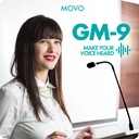 MOVO GM-9 Micrófono Vocal De Cuello De Cisne De Condensador con Base