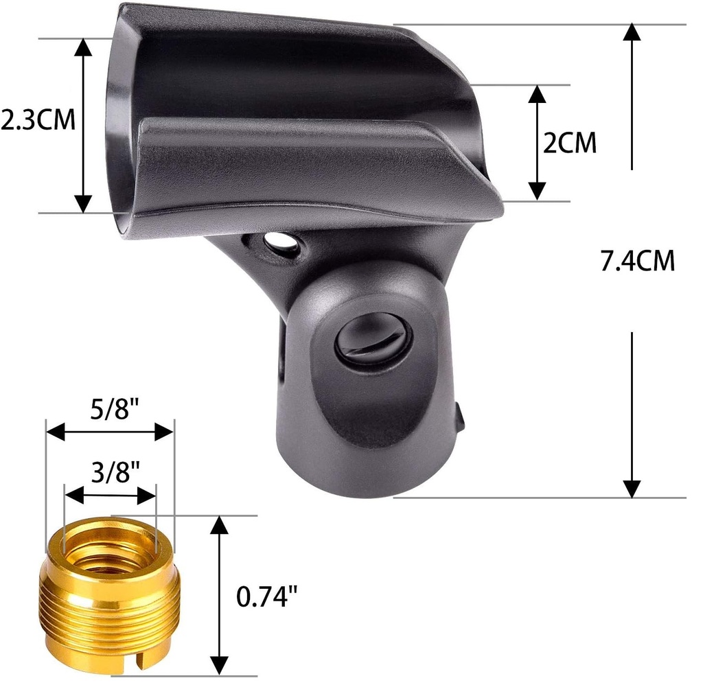 CLAMP CLIP De Micrófono Estándar Tipo SM58