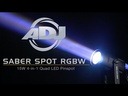 ADJ SABER SPOT RGBW Luz Par LED 15W DMX RGBW