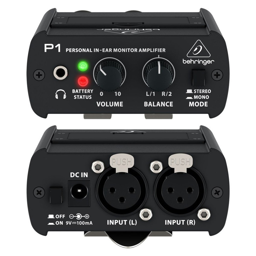 BEHRINGER P1 in-er Belt-Pack Monitor personal de Oído (AMPLIFICADOR DE AUDIFONOS)