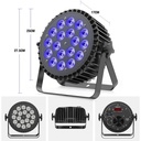 HOLDLAMP ZQ-01510 LUZ PAR RGBWA+UV DMX 12 LED x 5W