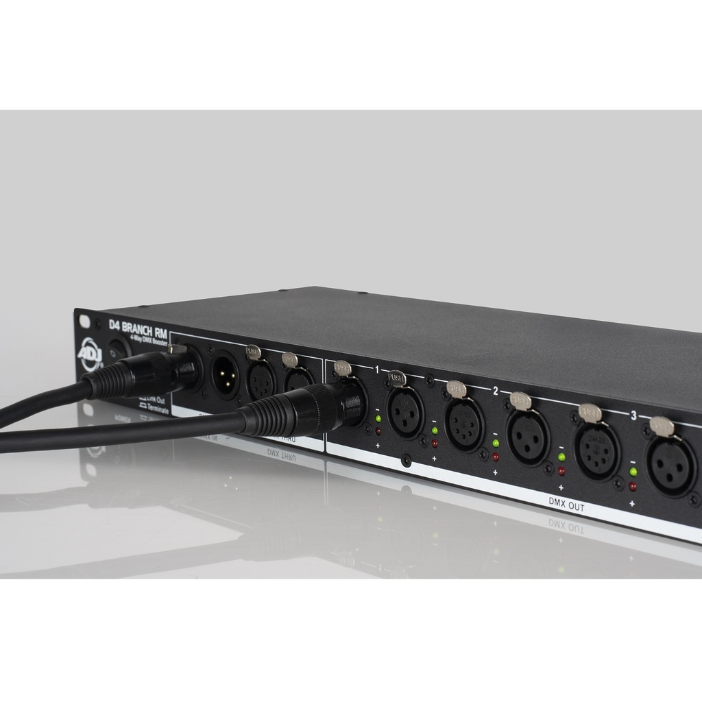 ADJ DISTRIBUIDOR / AMPLIFICADOR SEÑAL DMX 4 CANALES