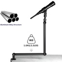 PARAL STAND PEDESTAL DE MICROFONO JIRAFA TIPO RADIO RUBESEE