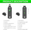 XTUGA SF-1 Transmisor Receptor de Micrófono Inalámbrico XLR, Señal de Audio o Sistema PA, Con Alimentación Phantom de 48V