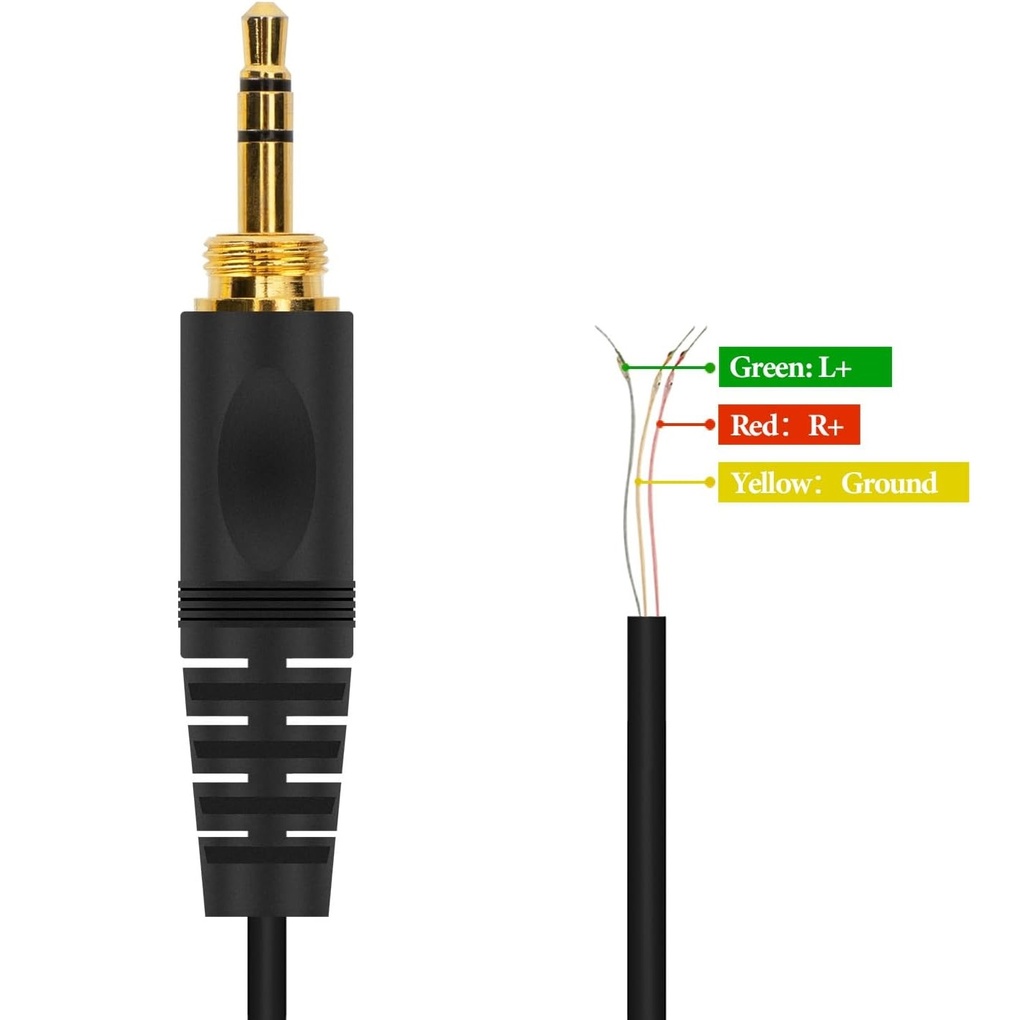 GENERICO Cable Reemplazo para Audífonos SONY MDR-7506 MDR-V6 V600 V700 V900 ATH-M50 (copiar)