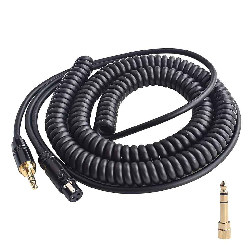 GENERICO Cable Reemplazo para Audífonos AKG K240 Cable de audio en espiral de repuesto K240 para AKG K240 MKII Q701 K702 K712 K141 K171 K181 K271 K371 K241 K175 K275 K775 KK553 M220