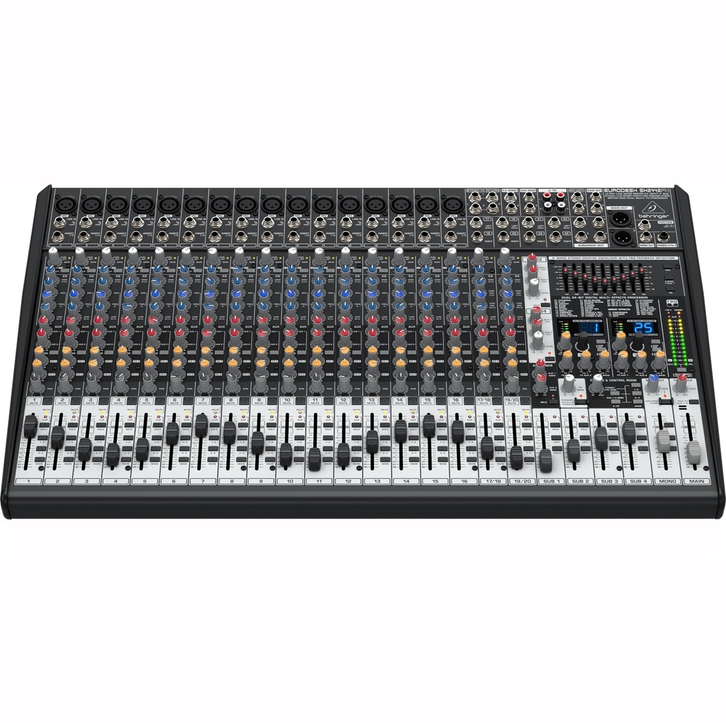 BEHRINGER SX2442FX Consola 24 Entradas, 4/2 BUS, con Efectos, USB