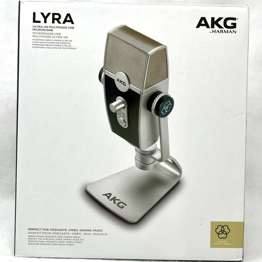 AKG LYRA Micrófono Estudio Grabación De Condensador Ultra-HD, Cuatro Cápsulas, Modo de captura Múltiple, USB-C