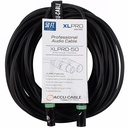 ACCU CABLE XLPRO-50 Cable de Micrófono XLR A XLR 15 MTS