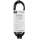 ACCU CABLE XLPRO-6 Cable de Micrófono XLR A XLR 2 MTS