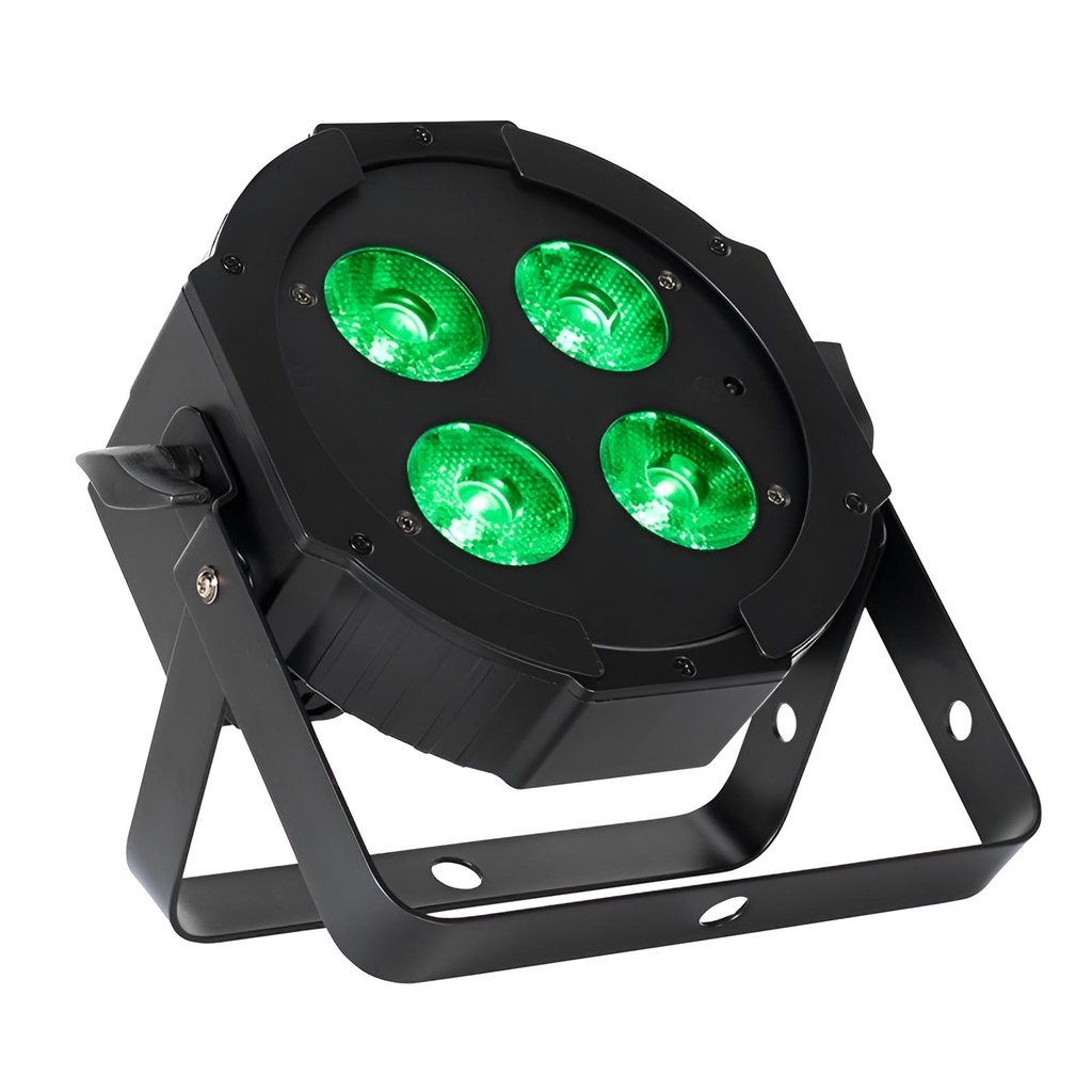 ADJ ELIMINATOR MEGA-FLAT-HEX-L-PAK4 DMX Par Led 4 x 20-Watt RGBLA+UV Combo De 4