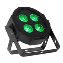 ADJ ELIMINATOR MEGA-FLAT-HEX-L-PAK4 DMX Par Led 4 x 20-Watt RGBLA+UV Combo De 4