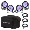 ADJ ELIMINATOR MEGA-FLAT-PAK-EP DMX Combo De 4 Lámparas