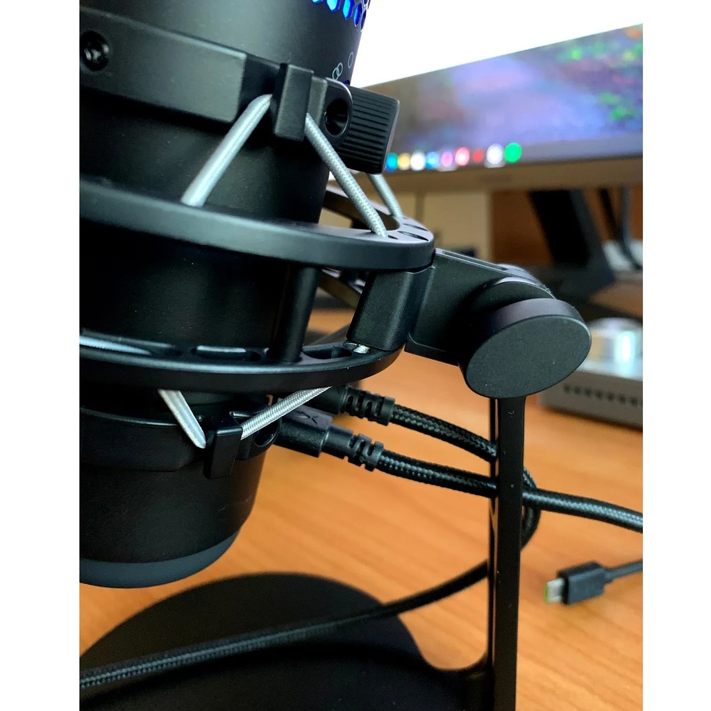 HyperX QuadCast-S Micrófono condensador USB RGB Gaming, podcasts, Twitch, YouTube, Discord