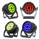 ADJ PAR DE 18 LED RGBL X 20W (4 EN 1: ROJO, VERDE, AZUL Y LIMA) IP65