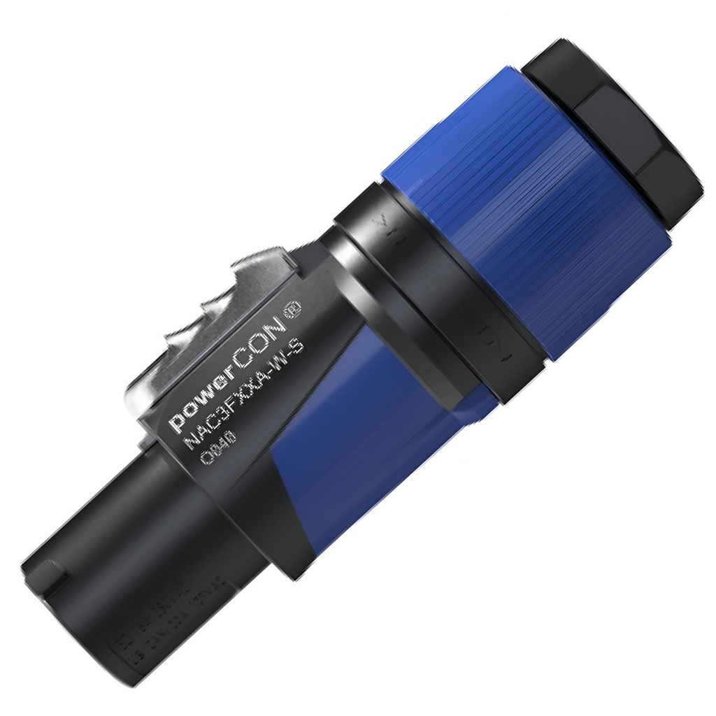 NEUTRIK NAC3FXXA-W-S POWERCON CORRIENTE 20A 250V AEREO AZUL Para De Cable De 6 a 12 mm
