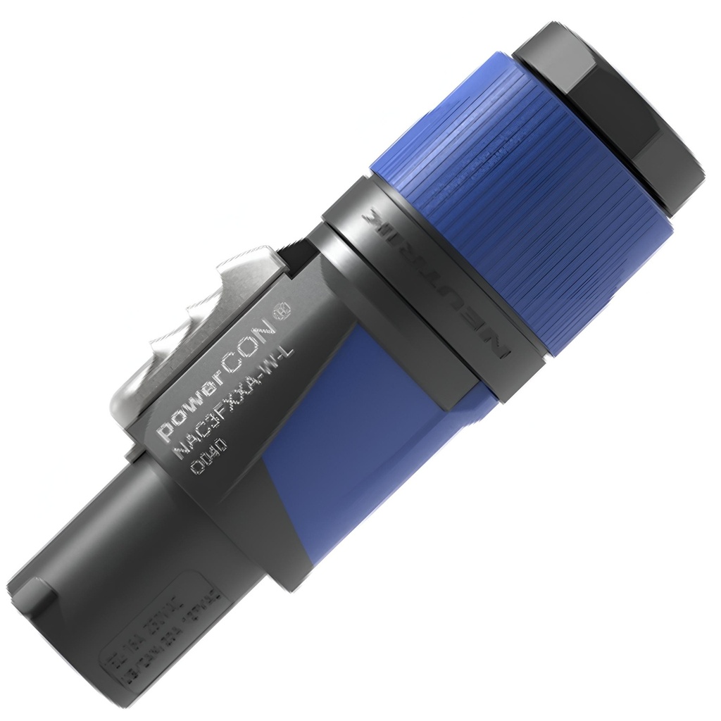 NEUTRIK NAC3FXXA-W-L POWERCON CORRIENTE 20A 250V AEREO AZUL Para De Cable De 10 a 18 mm