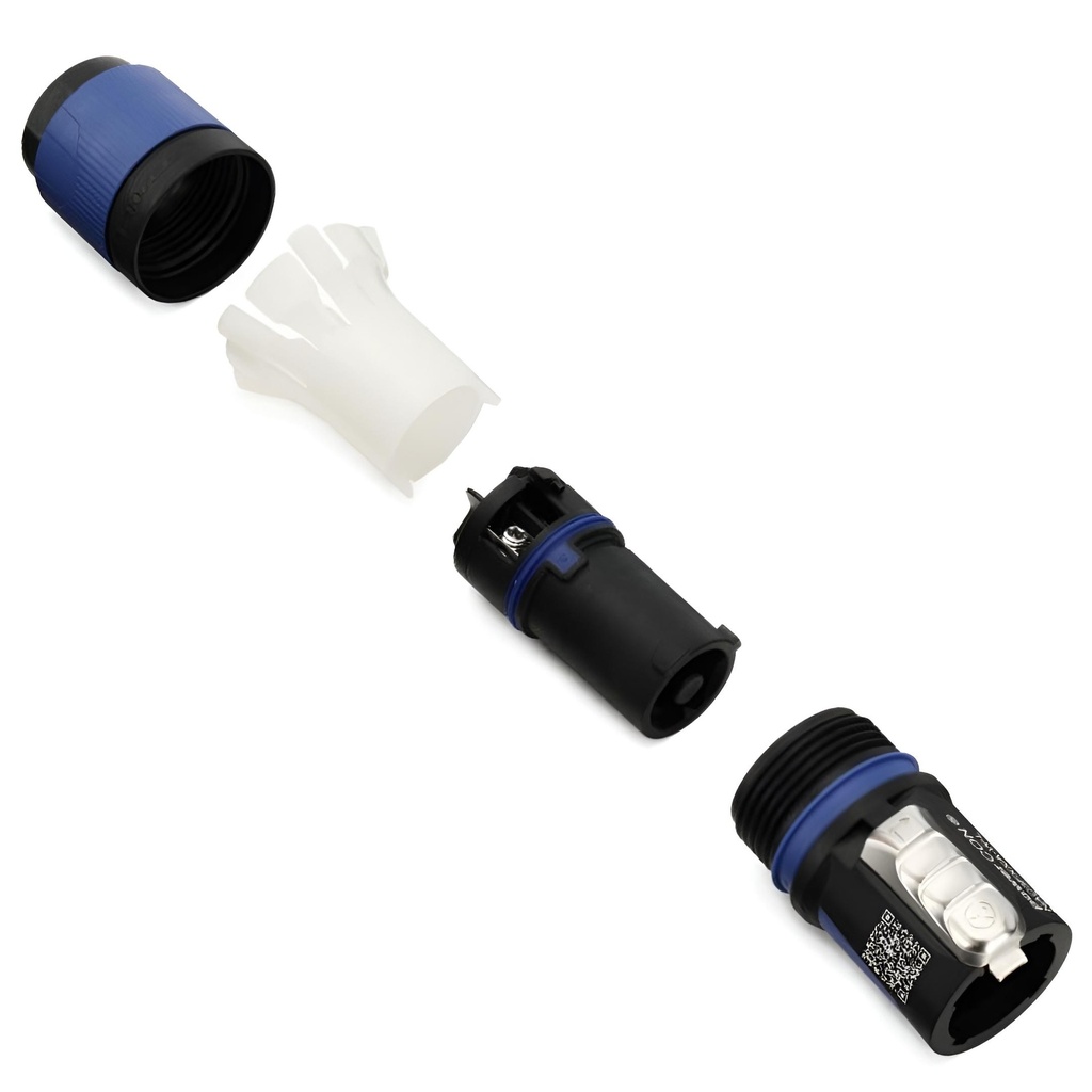 NEUTRIK NAC3FXXA-W-L POWERCON CORRIENTE 20A 250V AEREO AZUL Para De Cable De 10 a 18 mm
