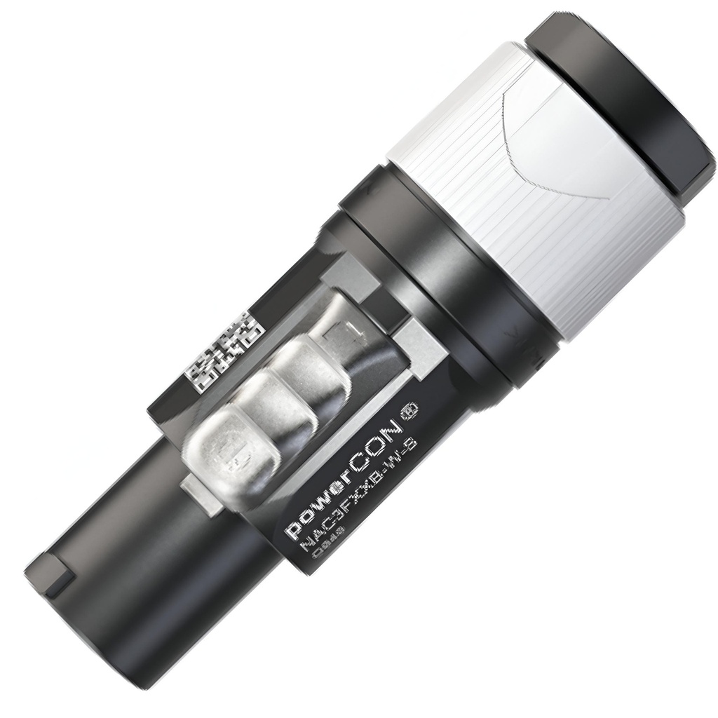 NEUTRIK NAC3FXXB-W-S POWERCON CORRIENTE 20A 250V AEREO GRIS Para De Cable De 6 a 12 mm