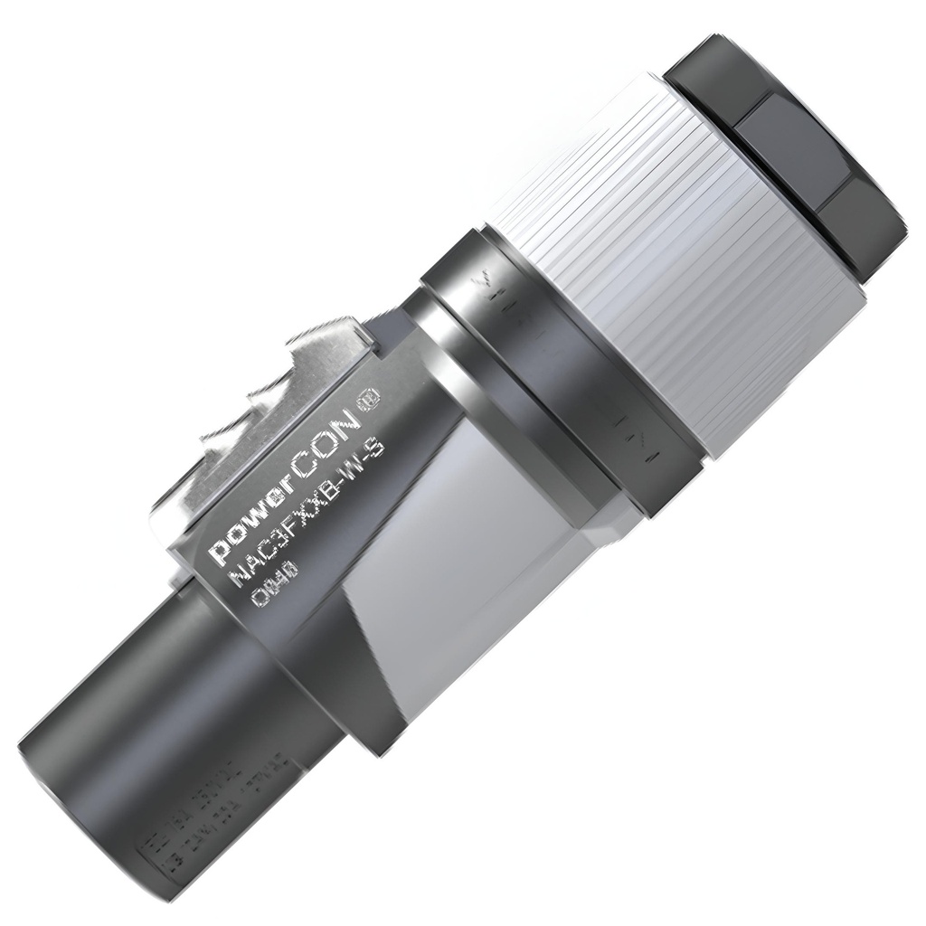 NEUTRIK NAC3FXXB-W-S POWERCON CORRIENTE 20A 250V AEREO GRIS Para De Cable De 6 a 12 mm