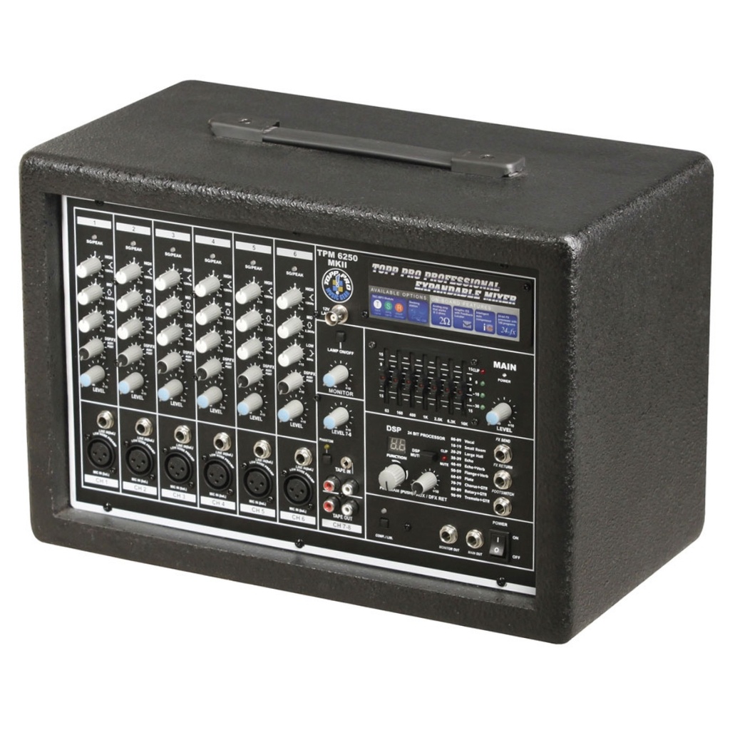 BEHRINGER TPM6250MKII Consola Amplificada 1CH x 600W 8 Entradas Con Efecto