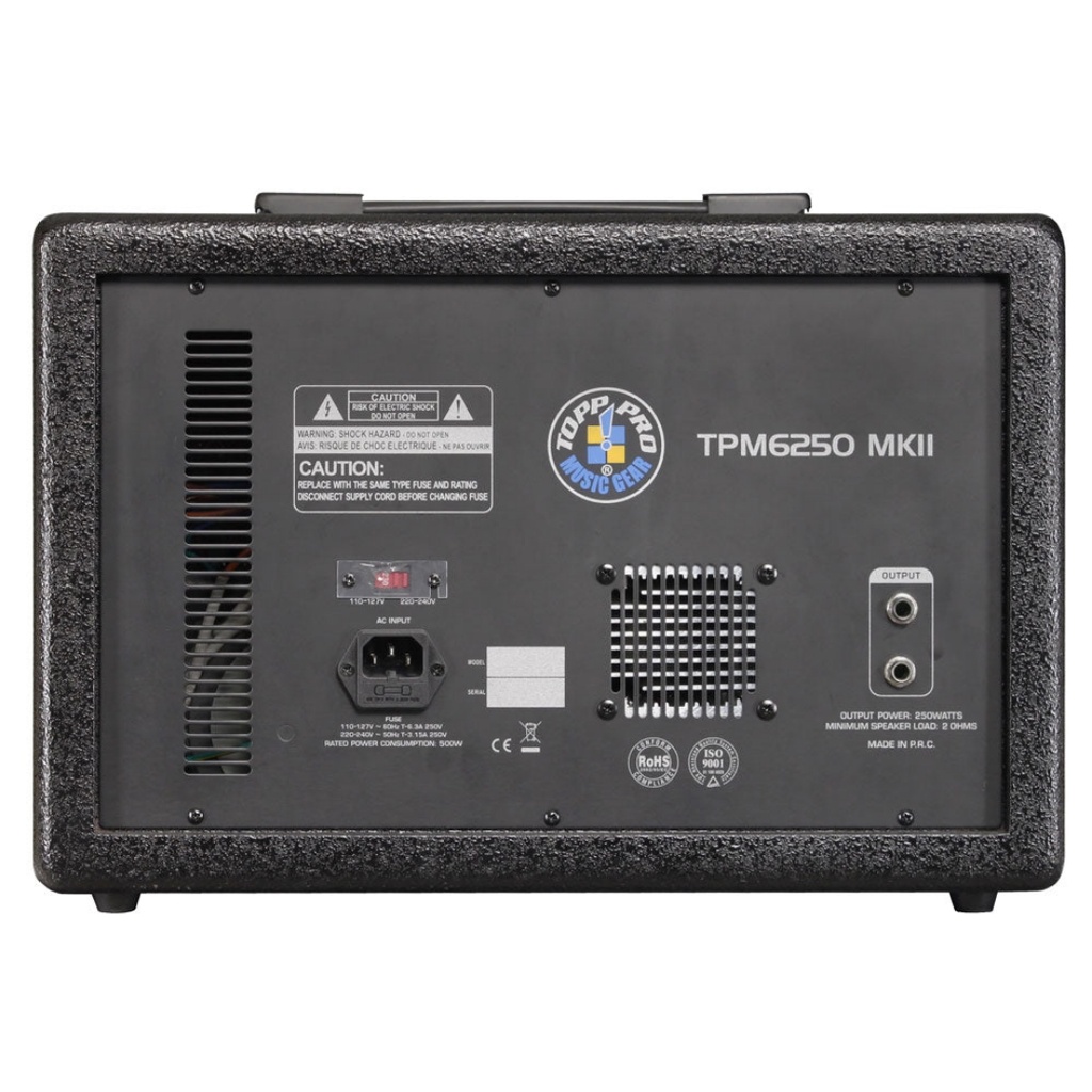 BEHRINGER TPM6250MKII Consola Amplificada 1CH x 600W 8 Entradas Con Efecto