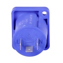 NEUTRIK NAC3MPXXA-WOT POWERCON CORRIENTE 20A 127V CHASIS AZUL