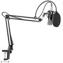 CHINO BM800 Micrófono Estudio Grabación De Condensador Con Paral Tipo Radio y Antipop