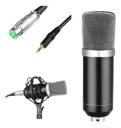 CHINO BM800 Micrófono Estudio Grabación De Condensador Con Paral Tipo Radio y Antipop