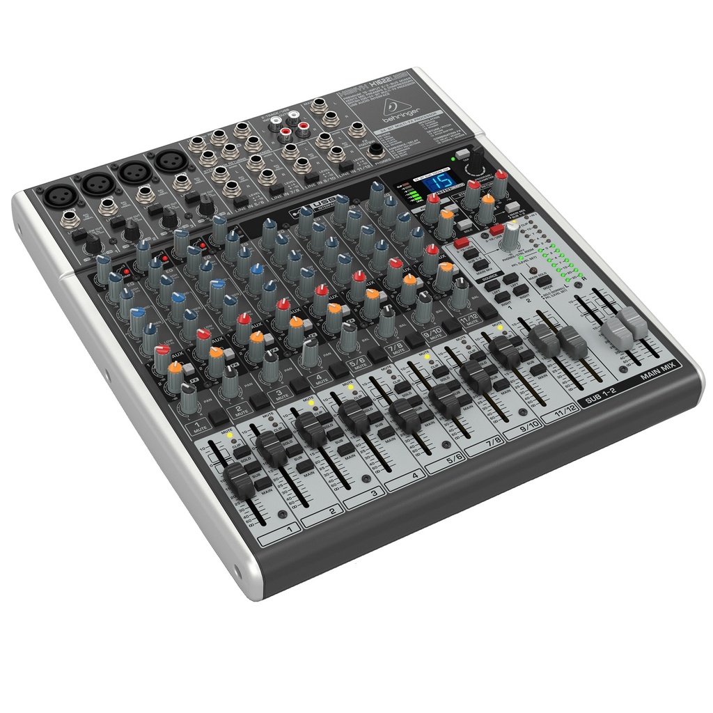 BEHRINGER CONSOLA 16 ENTRADAS 2/2 BUSES, CON EFECTOS, USB, INTERFAZ