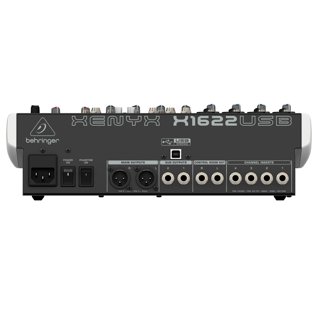 BEHRINGER CONSOLA 16 ENTRADAS 2/2 BUSES, CON EFECTOS, USB, INTERFAZ