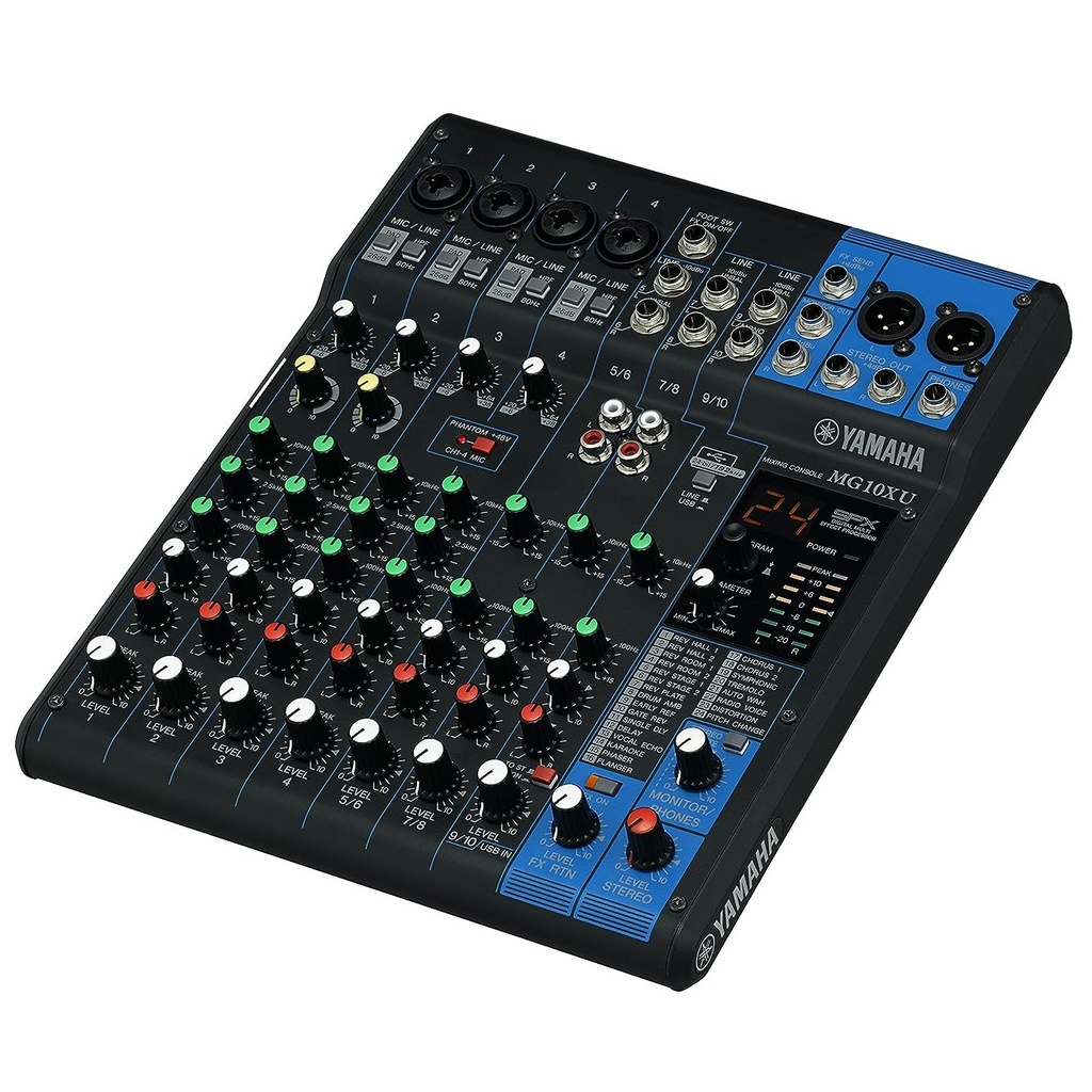 YAMAHA CONSOLA 10 CANALES (7 EN XLR / PLUG) CON USB Y PHAPTOM