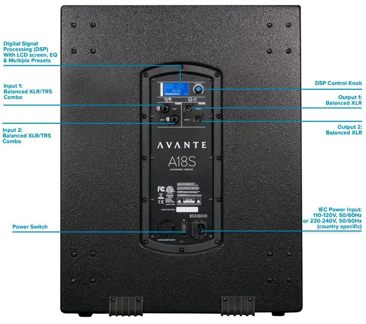 AVANTE SUB-WOOFER AMPLIFICADO 18 PULGADAS