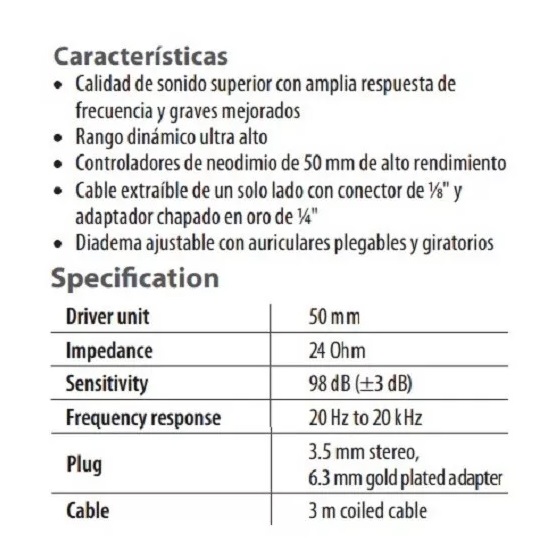 BEHRINGER AUDIFONOS DE DJ