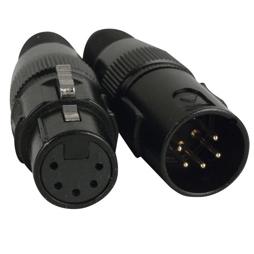 ACCU CABLE ACXLR5PSET Conector DMX XLR Hembra y Macho 5 Pines