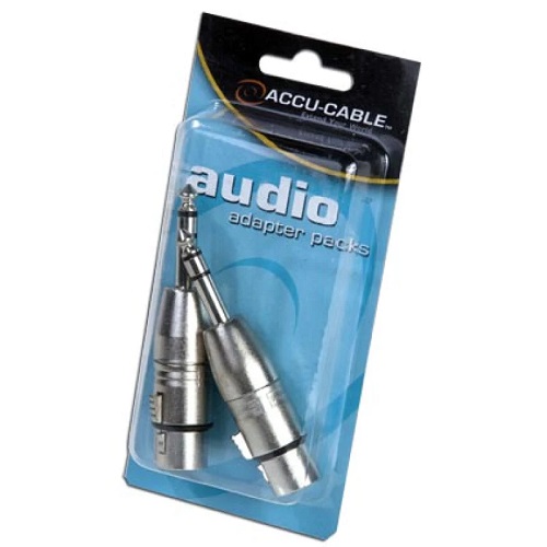 ACCU CABLE AXLRC3PMQF CONVERTIDOR ADAPTADOR AUDIO PLUG ESTEREO A XLR HEMBRA 3PIN