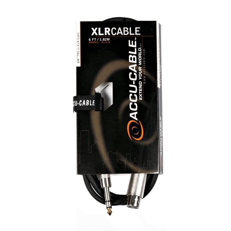 ACCU CABLE XL4-6 Cable de Audio PLUG STEREO A XLR HEMBRA 1.8MTS